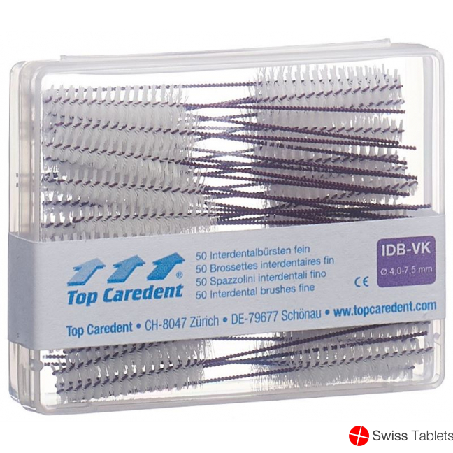 Top Caredent IDB-VK Interdentalbürsten Violet Konisch 50 Stück buy online