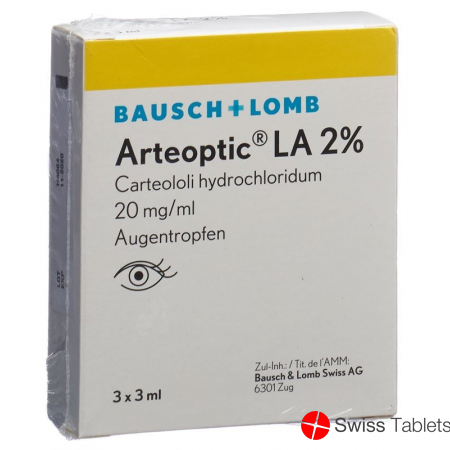 Arteoptic LA Augentropfen 2% 3 Flasche 3ml buy online