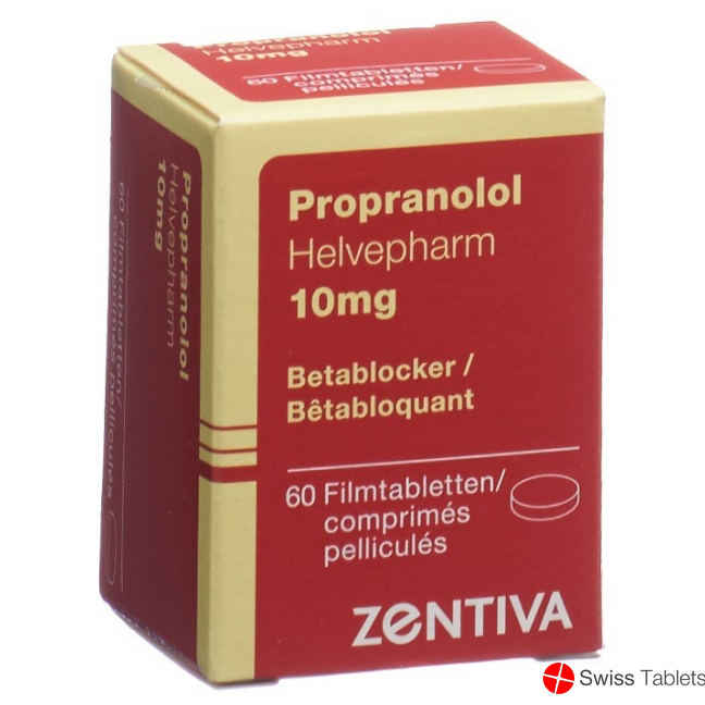 Propranolol Zentiva Filmtabletten 10mg Dose 60 Stück buy online