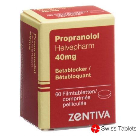 Propranolol Zentiva Filmtabletten 40mg Dose 60 Stück buy online