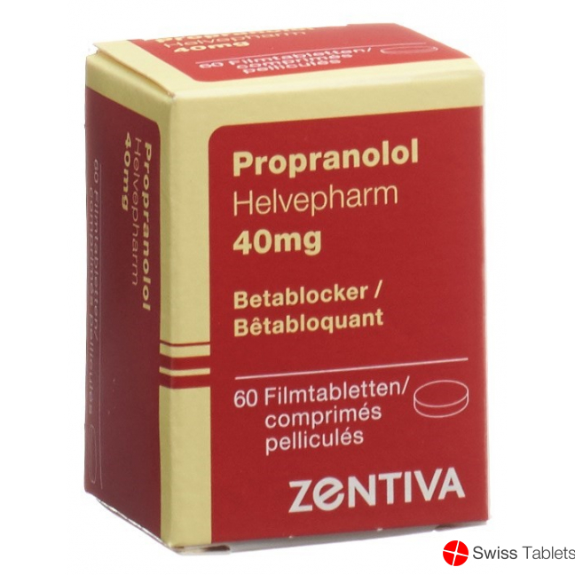 Propranolol Zentiva Filmtabletten 40mg Dose 60 Stück buy online