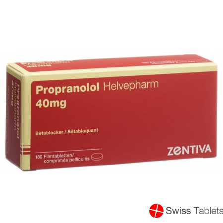 Propranolol Zentiva Filmtabletten 40mg Dose 180 Stück buy online