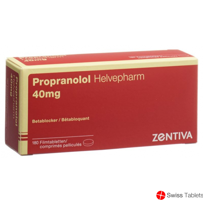 Propranolol Zentiva Filmtabletten 40mg Dose 180 Stück buy online