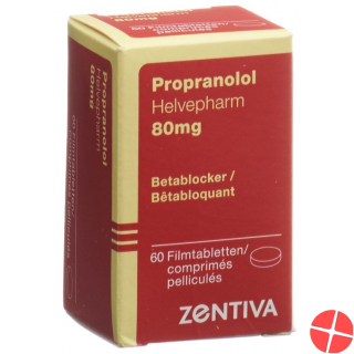 Propranolol Zentiva Filmtabletten 80mg Dose 60 Stück