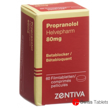 Propranolol Zentiva Filmtabletten 80mg Dose 60 Stück buy online