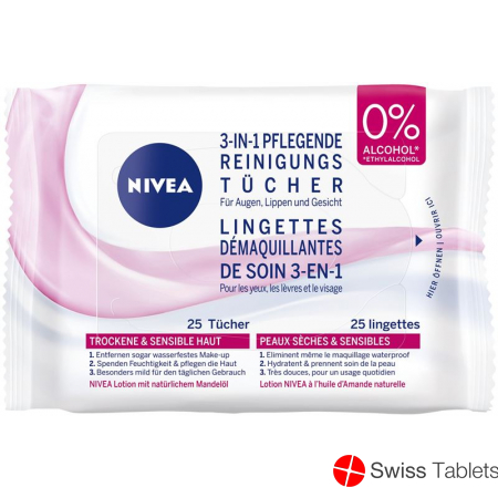 Nivea Pflegende Reinigungstücher 25 Stück buy online