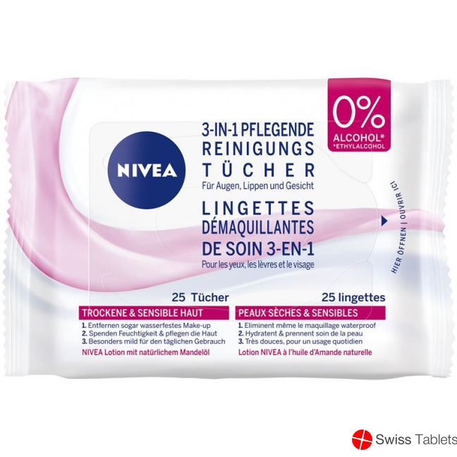 Nivea Pflegende Reinigungstücher 25 Stück buy online