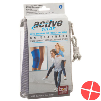 Bort Aktive color knee brace size L +37 cm blue