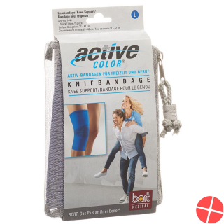 Bort Aktive color knee brace size L +37 cm blue