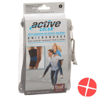 Bort Aktive Color Kniebandage Grösse M -37cm Schwarz