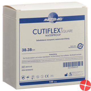 Cutiflex Square Folienpflaster 38x38mm 100 Stück