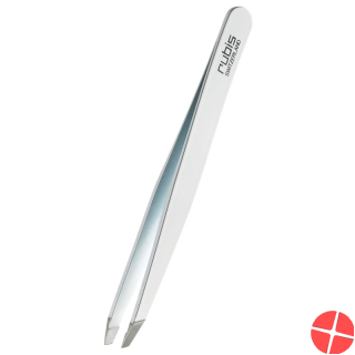 Rubis Bz Classic Pinzette Schräg Weiss 6613