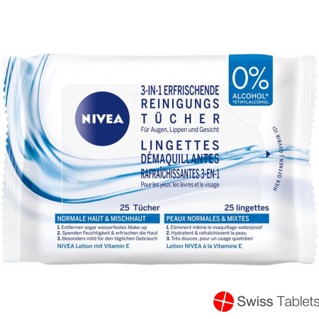 Nivea Erfrischende Reinigungstücher 25 Stück buy online