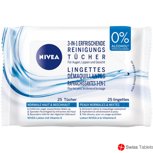 Nivea Erfrischende Reinigungstücher 25 Stück buy online