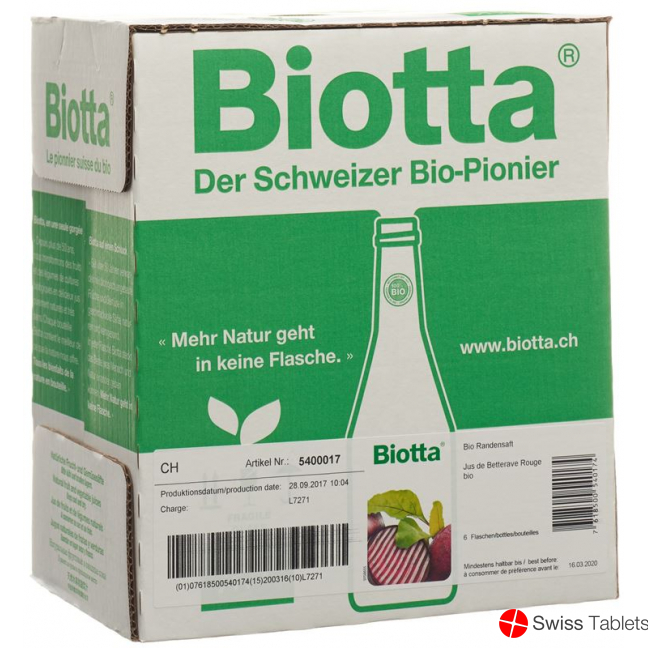 Biotta Bio Rande Flasche 5dl buy online
