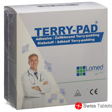 Lomed Terry Pad 8cmx4mx2mm Weiss Selbstkleb Rolle buy online