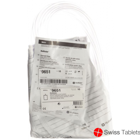 Hollister Bettbeutel 2L 120cm Unsteril 10 Stück buy online