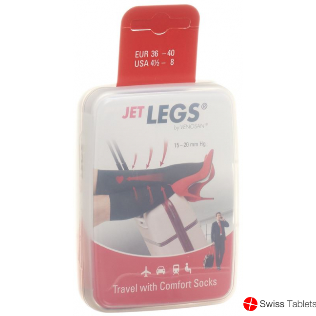 Jet Legs Travel Socks Grösse 41-45 Navy buy online