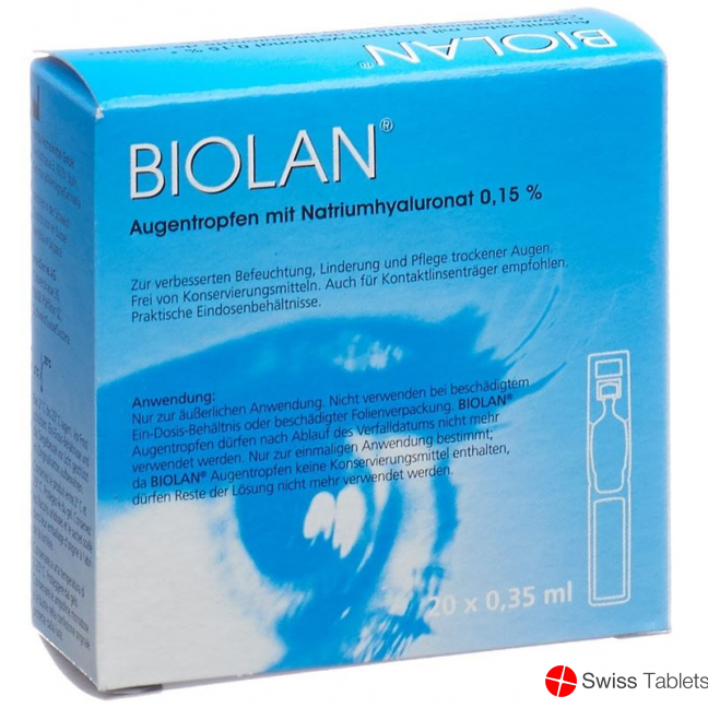 Biolan Augentropfen 20 Monodosis 0.35ml buy online