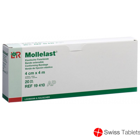 Mollelast Elastische Fixierbinde 4cmx4m Weiss 20 Stück buy online