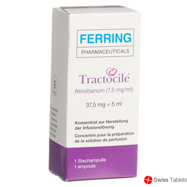 Tractocile Infusionskonzentrat 37.5mg/5ml Durchstechflasche 5ml buy online