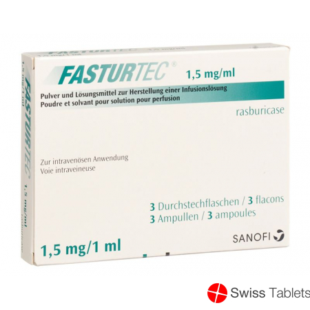 Fasturtec Trockensubstanz 1.5mg C Solv Durchstechflasche 3 Stück buy online