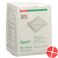 Flawa Gazin Faltkompressen 10x10cm 8-fach Unsteril 100 Stück