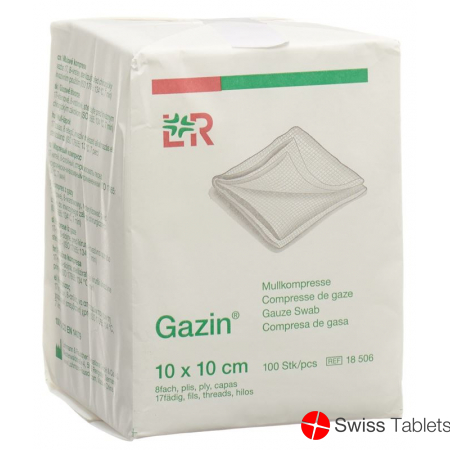 Flawa Gazin Faltkompressen 10x10cm 8-fach Unsteril 100 Stück buy online