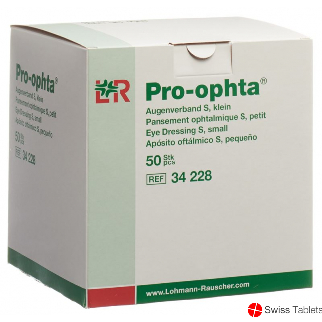 Pro-Ophta Augenverband S Durchsichtig Grösse S 50 Stück buy online