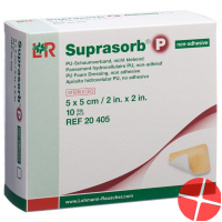 Suprasorb P Schaumverband 5x5cm non Adhesiv 10 Stück