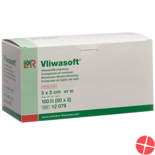 Vliwasoft Nw Kompresse 5x5cm 6-fach Steril 50x 2 Stück