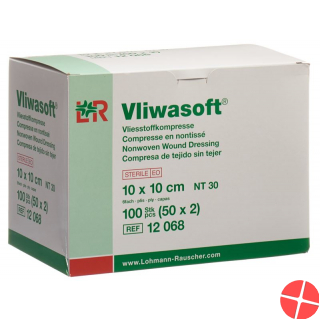 Vliwasoft Nw Kompresse 10x10cm 6-fach Steril 50x 2 Stück