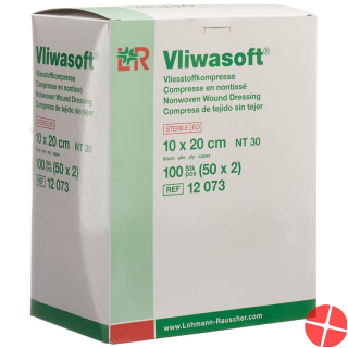 Vliwasoft 10 x 20 cm 50 2 sterile compresses