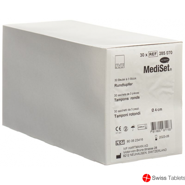 Mediset IVF Rundtupfer 4cm Steril 30 Beutel 3 Stück buy online
