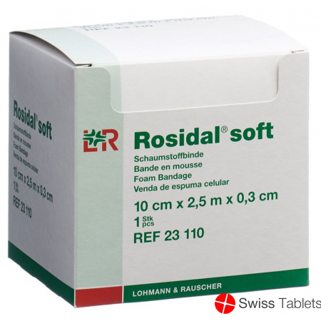 Rosidal Soft foam bandage 2.5mx10cmx0.3cm buy online