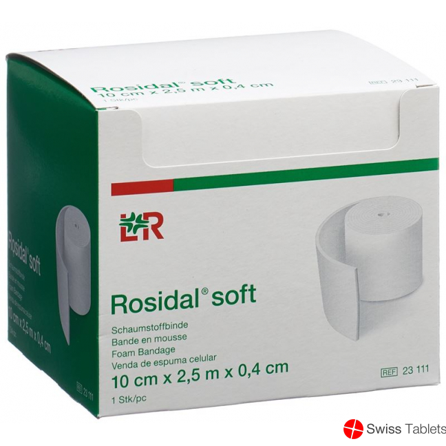 Rosidal Soft foam bandage 2.5mx10cmx0.4cm buy online