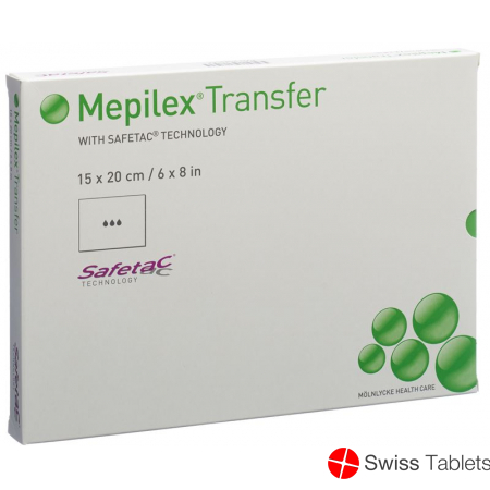 Mepilex Transfer Safetac Drainageverband 15x20cm Silikon 5 Stück buy online