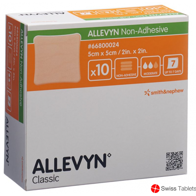 Allevyn Non Adhesive Wundkompressen 5cmx5cm 10 Stück buy online
