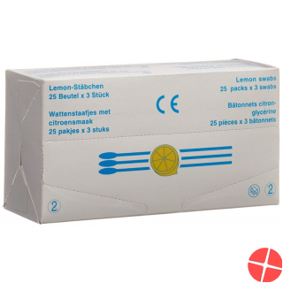 Applimed Wattestäbchen Lemon Glycerine 25x 3 Stück