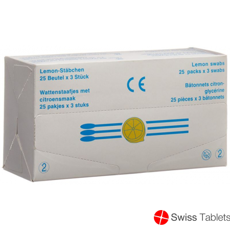 Applimed Wattestäbchen Lemon Glycerine 25x 3 Stück buy online