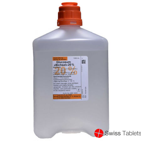 Gluc Bichsel Infusionslösung 20% O Best Plastikflasche 1000ml buy online