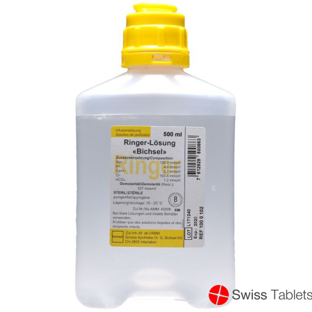 Ringer Bichsel Infusionslösung O Best Plastikflasche 500ml buy online
