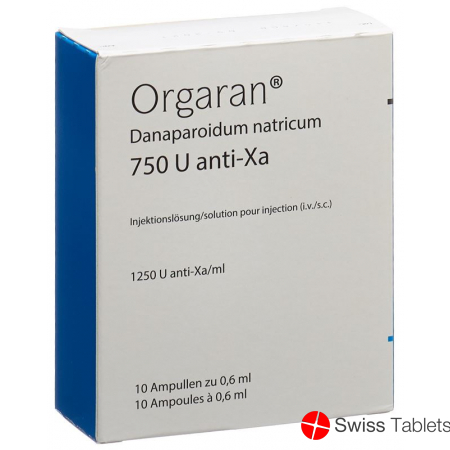 Orgaran Injektionslösung 750 E/0.6ml 10 Ampullen 0.6ml buy online