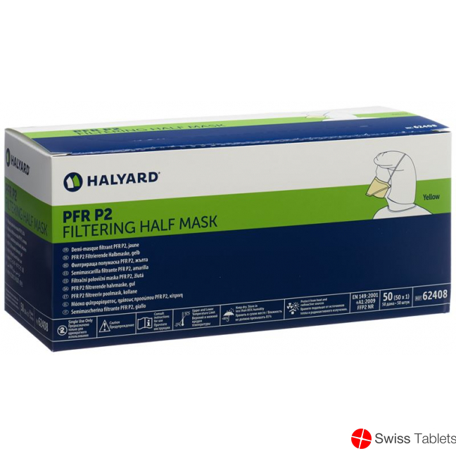 Tecnol Pfr P2 Tbc Maske Gelb 50 Stück buy online