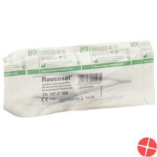 L&r Pinzette Anatomisch Blau Steril