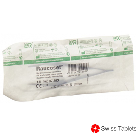 L&r Pinzette Anatomisch Blau Steril buy online
