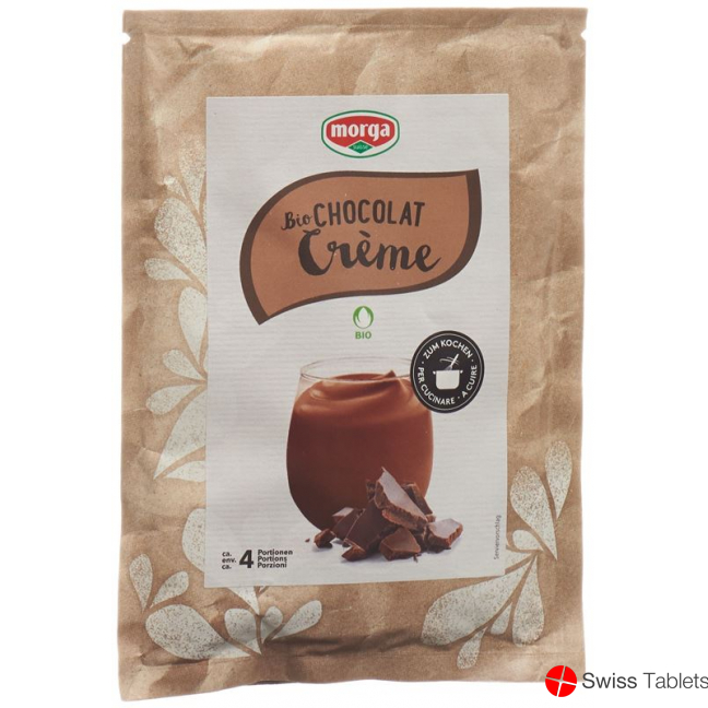 Morga Bio Creme Pulver Chocolat Beutel 90g buy online