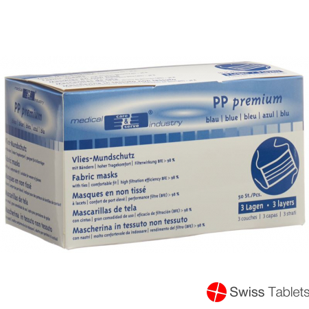 Care Serve Surgical Op Maske M Baendel Blau 50 Stück buy online