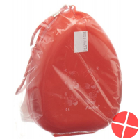 Ambu Res Cue Pocket Mask with Valve Hard Box Red