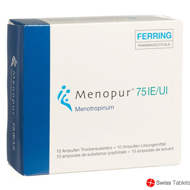 Menopur Trockensubstanz 75 E C Solv Ampullen 10 Stück buy online